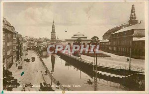 Old Postcard Kobenhavn Thorvalkteens Museum og Nicolai TAARN