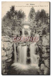 Old Postcard Rennes La Grande Cascade Du Nouveau Jardin Du Tabor