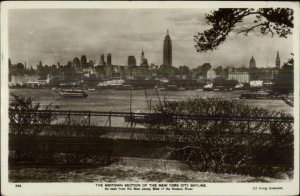 New York City Skyline Midtown Section c1910 Underhill Real Photo Postcard