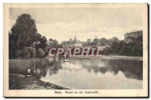 Old Postcard Metz Mosel an der Esplanade