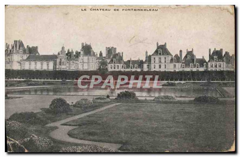 Postcard Old Chateau of Fontainebleau