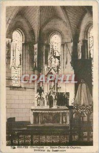 Postcard Old Belves (Dordogne) Our Lady of Capelou Interior Sanctuary