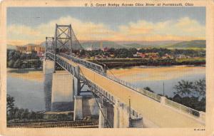 US2032 U. S. Grant Bridge Across Ohio River at Portsmouth Pont Panorama