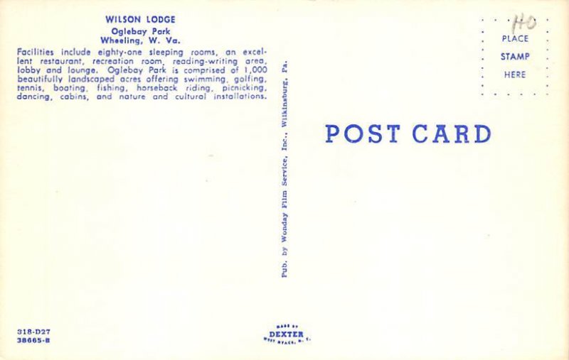 Wilson Lodge, Oglebay Park, Wheeling, WV