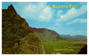 Nuuanu Pali Oahu scene of a historical battle Hawaii Postcard