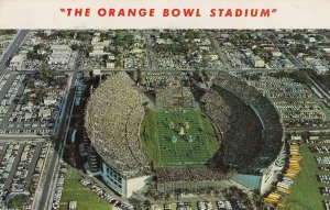 The Orange Bowl Stadium Miami Dolphins Vintage Postcard