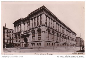 Illinois Chicago Public Library Real Photo