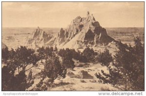 Southeast View Of The Pinnacles Pass Badlands Nat Monument South Dakota Alber...