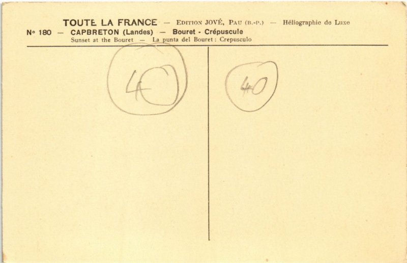 CPA Capbreton Bouret Creposcule (1263734)