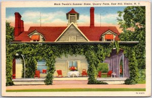 1955 Mark Twain Summer Home Quarry Farm Easthill Elmira New York Posted Postcard