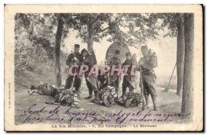 Old Postcard Army Campaigning Bivouac