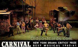 Carnival, New York Drama Critic's Prize Opera Unused 