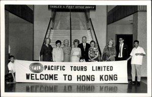 Tourist Group PTL Pacific Tours Ltd Hong Kong Hongkong Real Photo Postcard