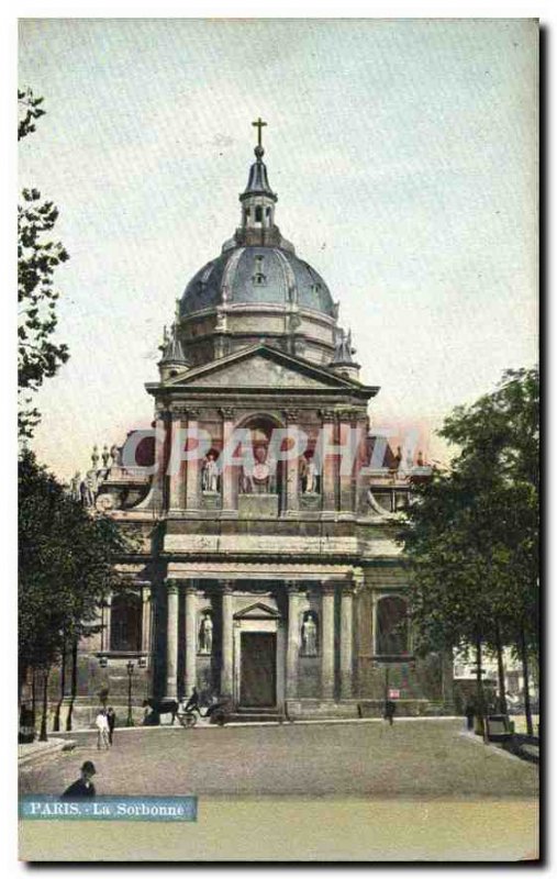 Postcard Old Paris Sorbonne