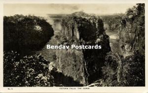 rhodesia, VICTORIA FALLS, The Gorge (1942) RPPC