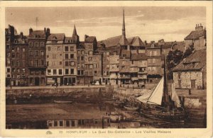 CPA HONFLEUR Le Quai Sainte-Catherine - Les Vieilles Maisons (1229788)