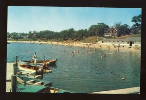 Onset, Massachusetts/MA Postcard, Beach & Boathouse, Cape Cod