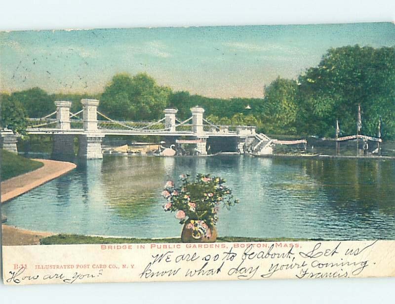 Pre-1907 BRIDGE SCENE Boston Massachusetts MA H9178
