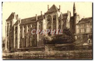 Old Postcard L & # 39Abbaye De Solesmes The Building Of View Of L & # 39iie S...