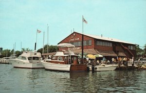 Vintage Postcard The Crab Claw Inc. Pleasant Restaurant  St. Michaels Maryland