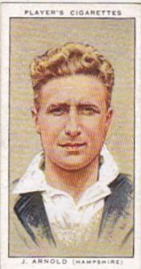 Player Vintage Cigarette Card Cricketers 1934 No 2 J Arnold