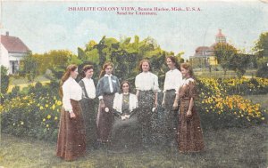 Benton Harbor Michigan Israelite Colony Women Vintage Postcard AA83128