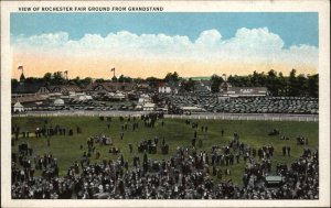 Rochester New Hampshire NH Fair Grounds Birdseye View 1900s-10s Postcard