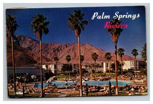 Vintage 1962 Postcard The Desert Riviera Resort Hotel Palm Springs California