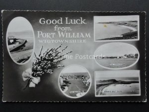 Scotland Wigtownshire PORT WILLIAM Multiview by Valentine c1962 RP Postcard