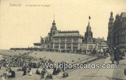 le Kursaal et la plage Ostende, Belgium Unused 