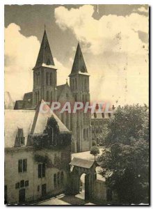 Modern Postcard Maredsous Abbey Church and to the Abbey School (TOILEE map)