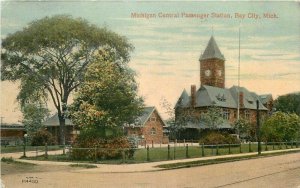 Michigan Bay City Central Passenger Station #P14480 roadside Postcard 22-7917