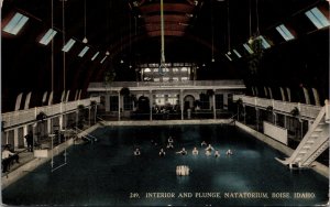 Postcard Interior and Plunge Natatorium in Boise, Idaho~1885 