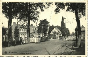 belgium, KAPELLEN, Antwerpsche Steenweg, Railroad Crossing (1950s) Postcard