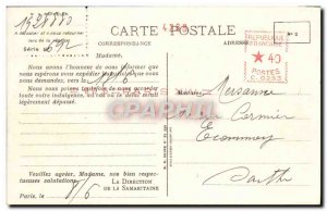Old Postcard The Paris Samantaine