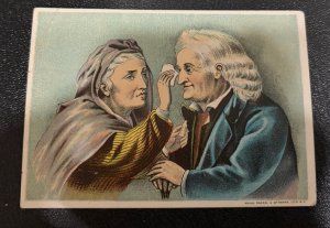 Victorian Trade Card Quack Medicine Troy New York Dr John Thompson Eye Water Wow