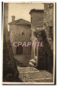 Postcard Old La Douce France French Riviera Eze M Old House