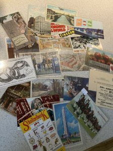 127 Advertising Postcards Lot 1910-Chrome Gas Station Food Automobile Beer