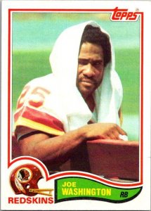 1982 Topps Football Card Joe Washington Washington Redskins sk8977