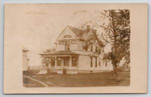 RPPC Lovely 1900s Home MN Real Photo Postcard G38