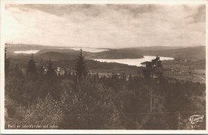 Sweden Parti av Glafsfjorden vid Sulvik Vintage RPPC 04.95