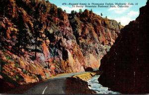 Colorado Rocky Mountains Rugged Scene In Thompson Canon