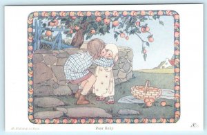 WILLEBEEK LE MAIR Artist Signed POOR BABY The Children's Corner  Postcard