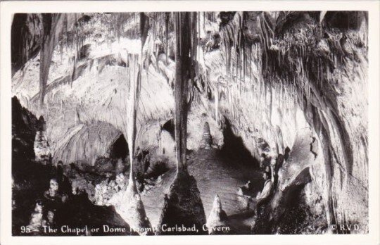 The Chapel Or Dome Room Carlsbad Caverns National Park New Mexico Real Photo