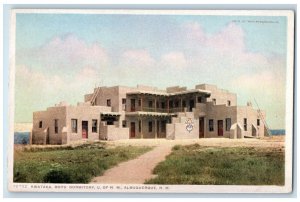 c1910 Kwataka Boys Dormitory University New Mexico Albuquerque Vintage Postcard