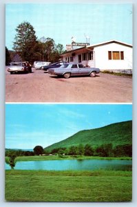 1960 Gaines Pennsylvania Postcard Kearse Restaurant Recreation Center Dualview