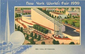 Hall of Fashion #103 New York World's Fair 1939 Postcard 21-1821