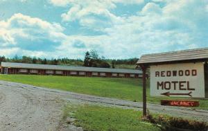 COLEBROOK, NH  New Hampshire     REDWOOD MOTEL & RESTAURANT    Roadside Postcard