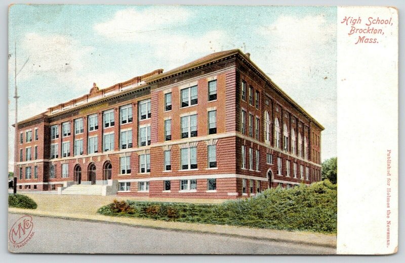 Brokton MA~High School~AMH @ 36 Columbia Street to Miss Electra Cobb~1908 