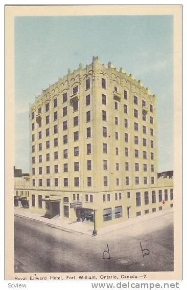 Royal Edward Hotel, Fort William, Ontario, Canada, 10-20s